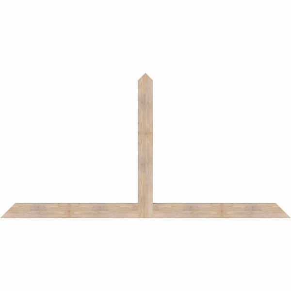 Ekena Millwork Portland Smooth Timber Gable Bracket, Douglas Fir, 108"W x 54"H x 3 1/2"D x 5 1/2"F, 12/12 Pitch GBW108X54X0406POR00SDF - main